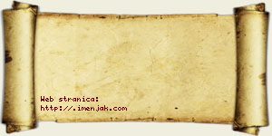 Angelina Abramović vizit kartica